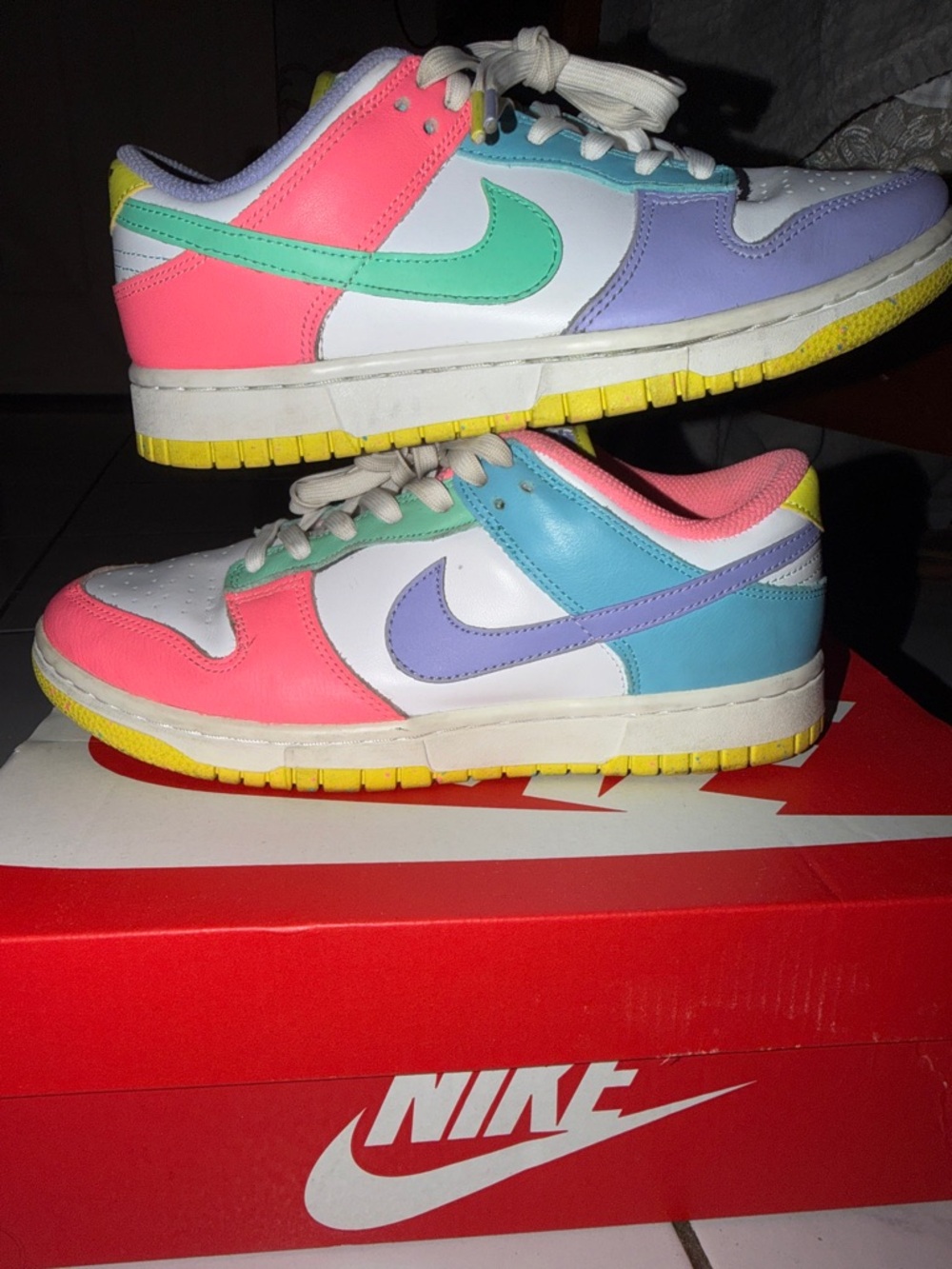 Nike Kids Multi-Pastel Low Top Sneakers